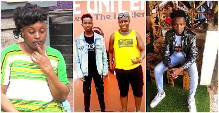Photocollage of Jeff Mwathi and his mother Anne Mwathi.